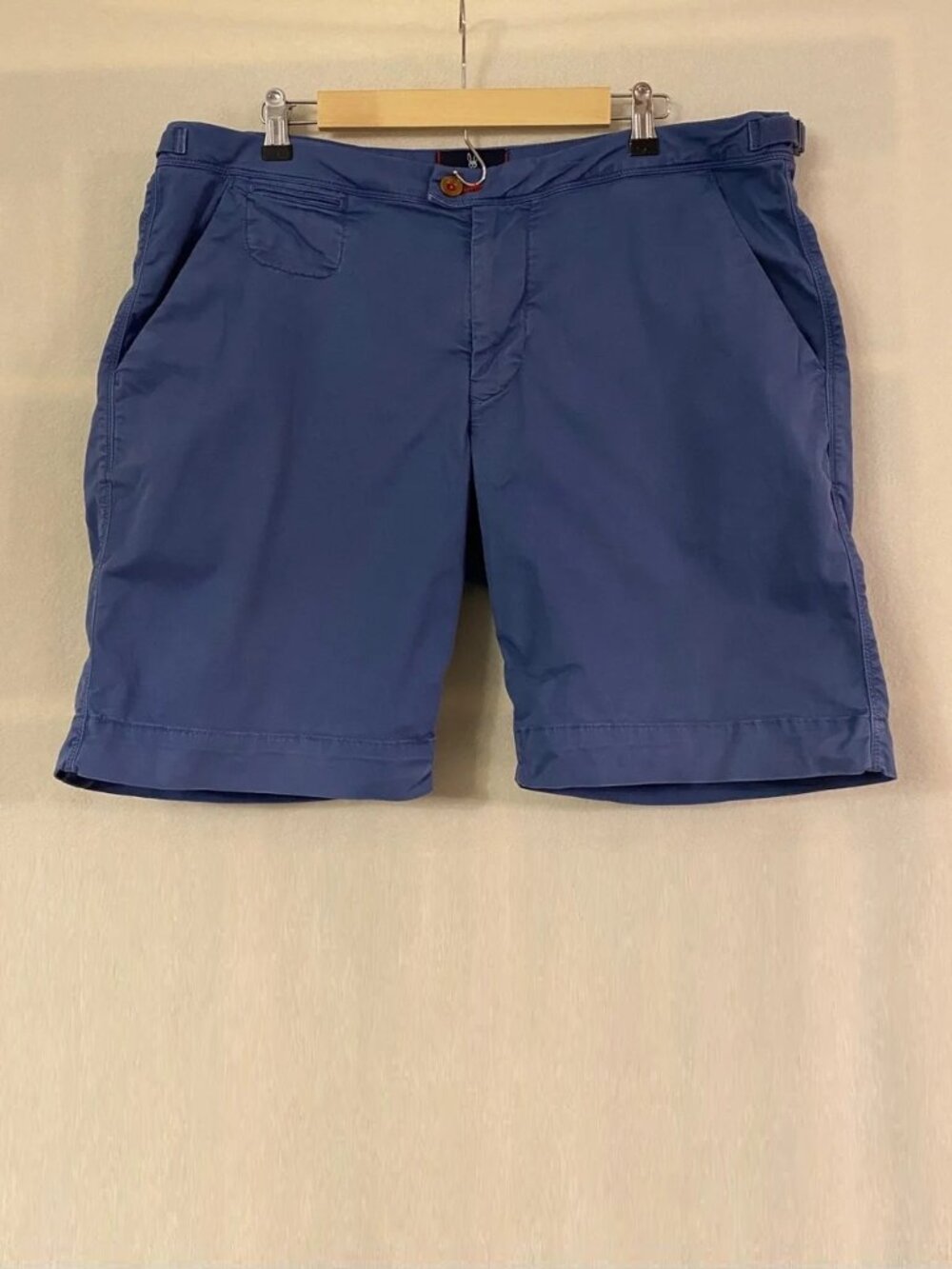 Psycho Bunny by Robert Godley blue classic fit flat front chino Triumph shorts